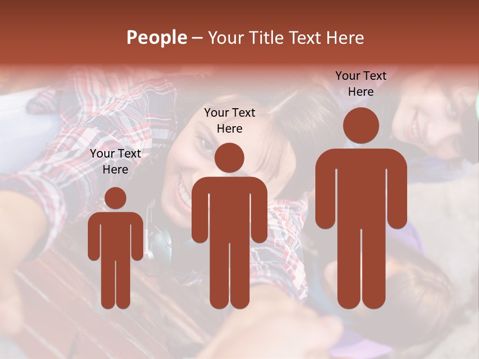 Casual Teen Happy PowerPoint Template