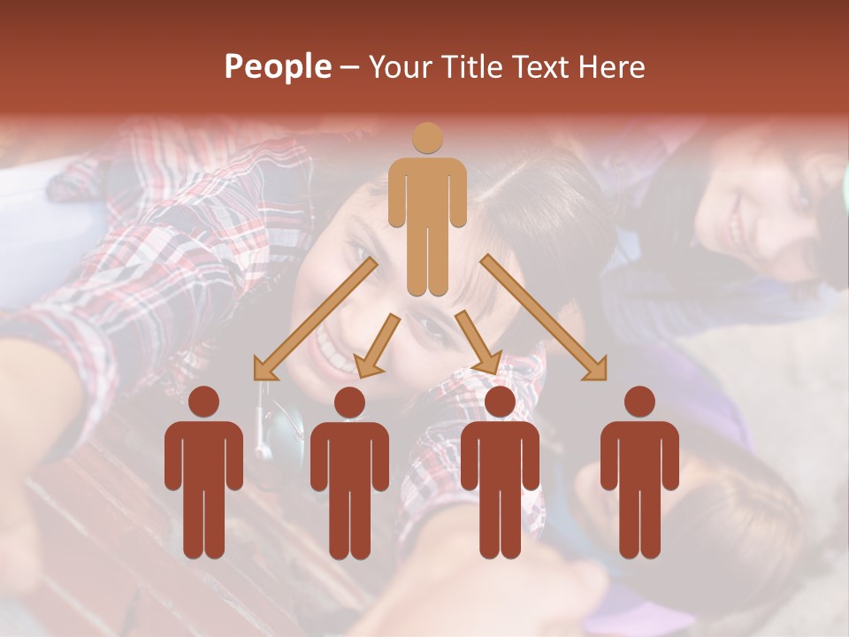 Casual Teen Happy PowerPoint Template