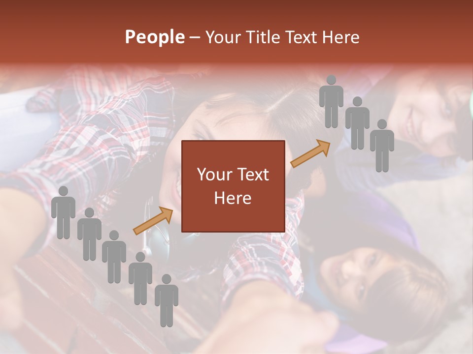 Casual Teen Happy PowerPoint Template