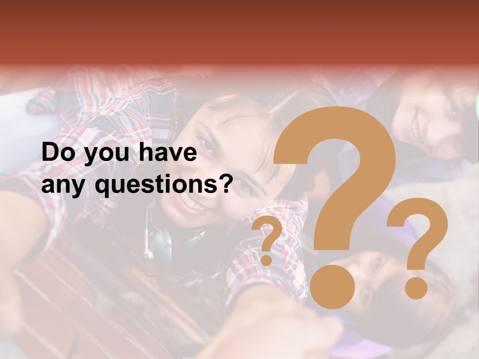 Casual Teen Happy PowerPoint Template