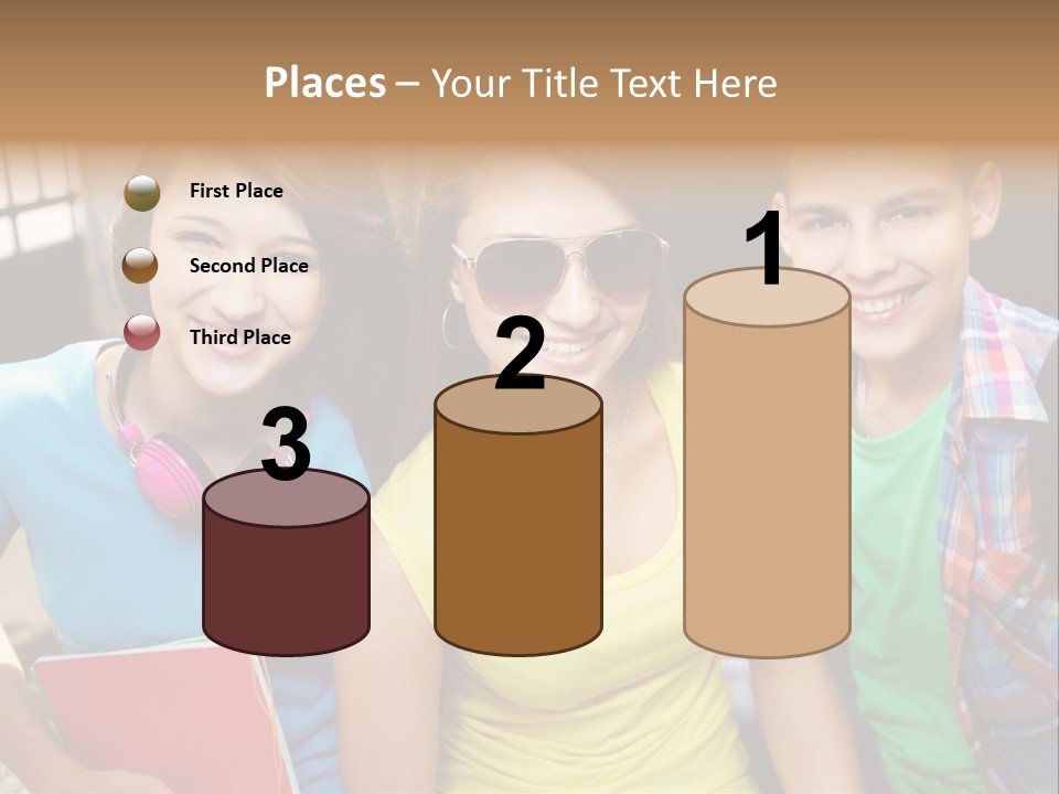 Boy Students Cute PowerPoint Template