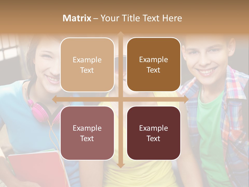 Boy Students Cute PowerPoint Template