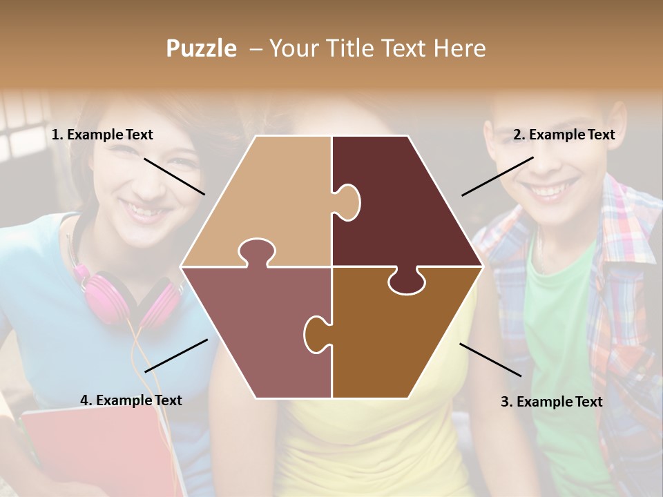 Boy Students Cute PowerPoint Template