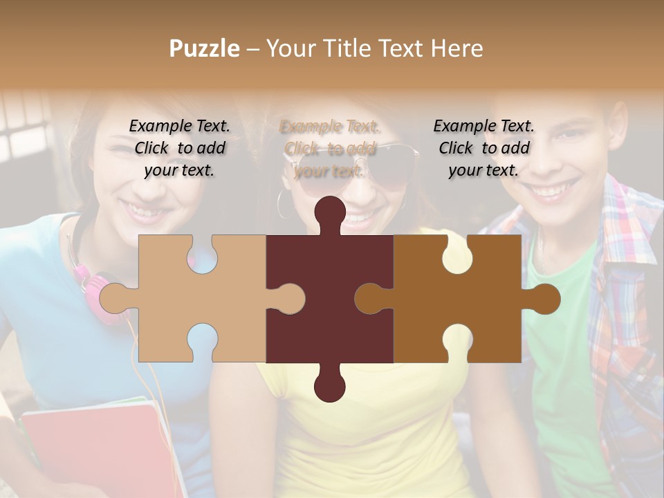 Boy Students Cute PowerPoint Template