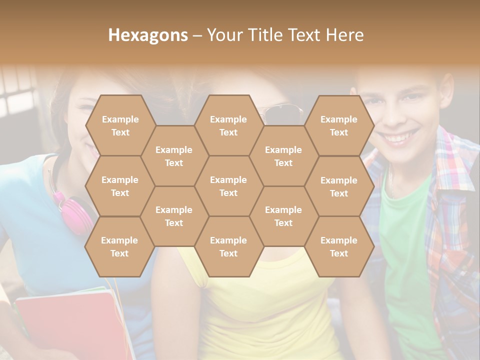 Boy Students Cute PowerPoint Template