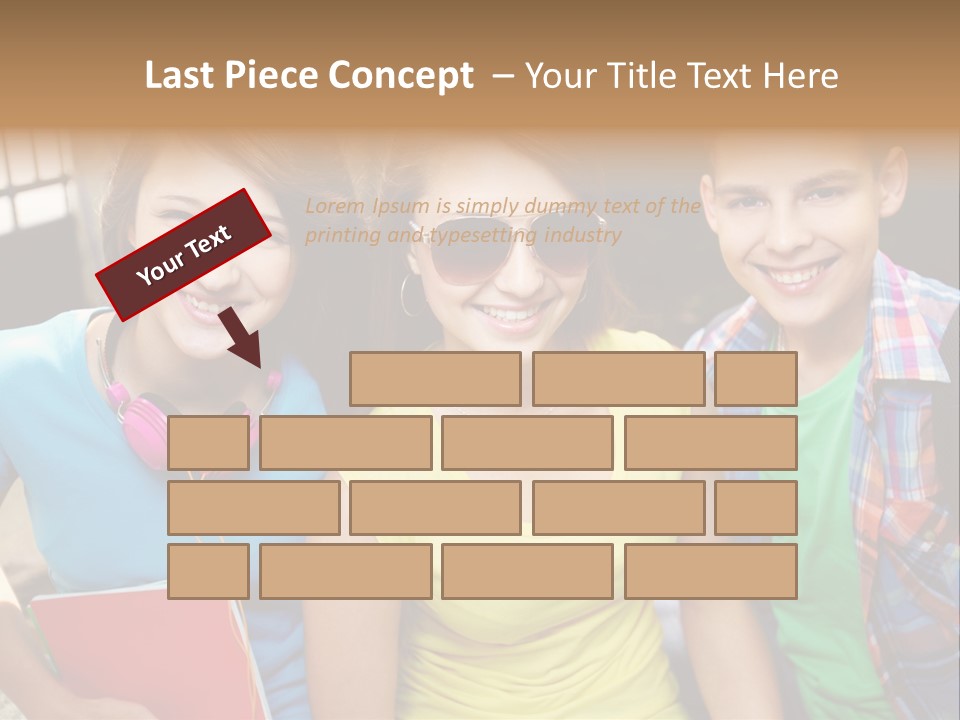 Boy Students Cute PowerPoint Template