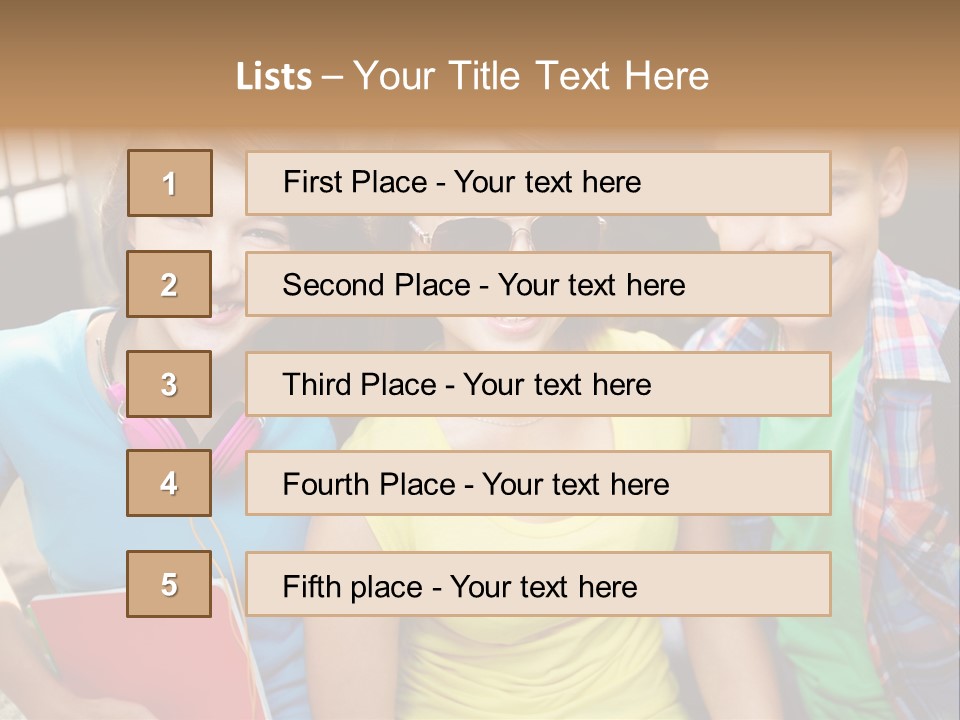 Boy Students Cute PowerPoint Template