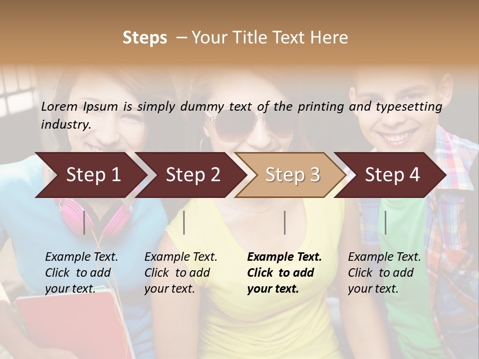 Boy Students Cute PowerPoint Template