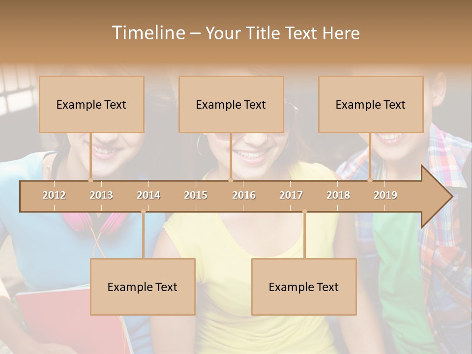 Boy Students Cute PowerPoint Template