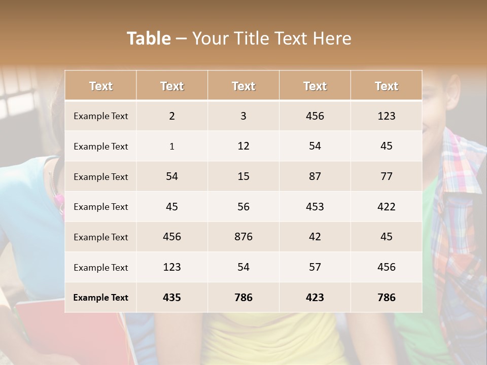 Boy Students Cute PowerPoint Template