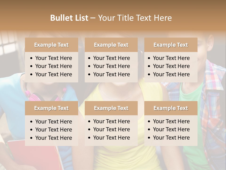 Boy Students Cute PowerPoint Template