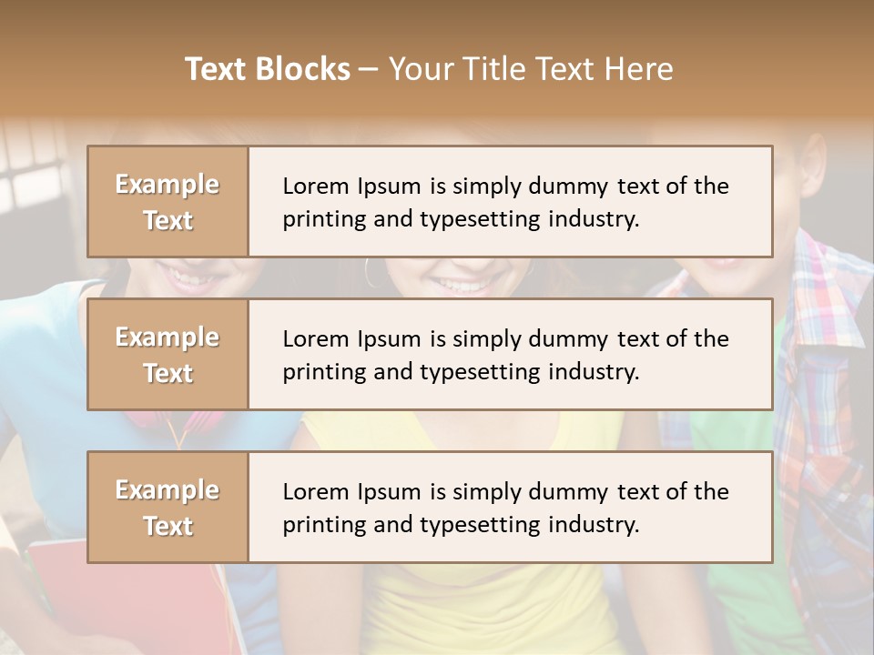 Boy Students Cute PowerPoint Template