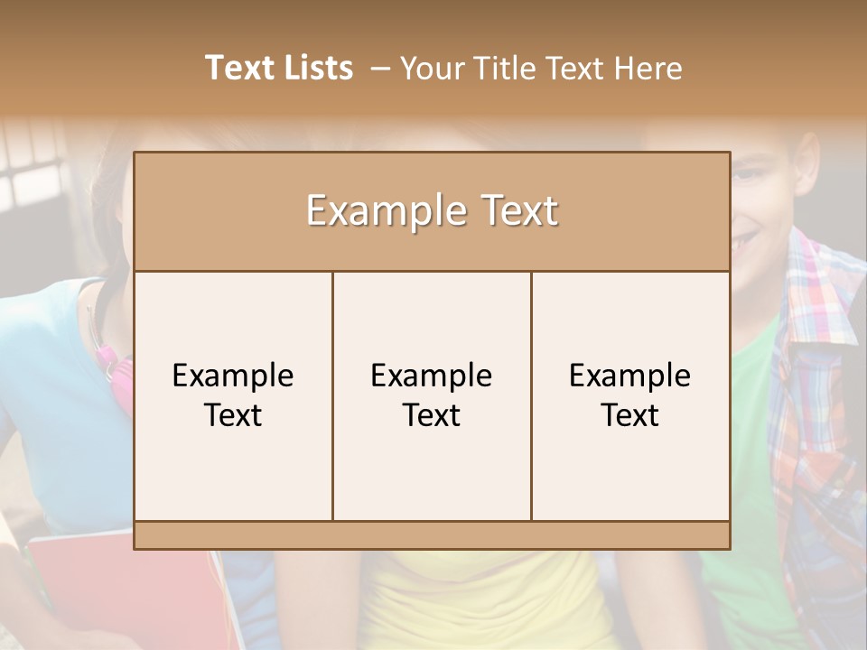 Boy Students Cute PowerPoint Template