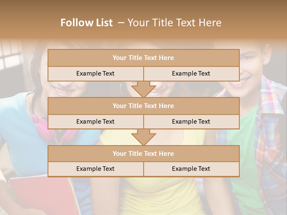 Boy Students Cute PowerPoint Template