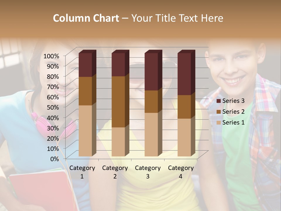 Boy Students Cute PowerPoint Template