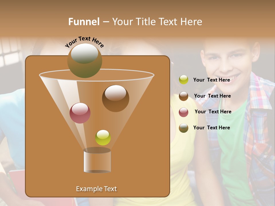 Boy Students Cute PowerPoint Template