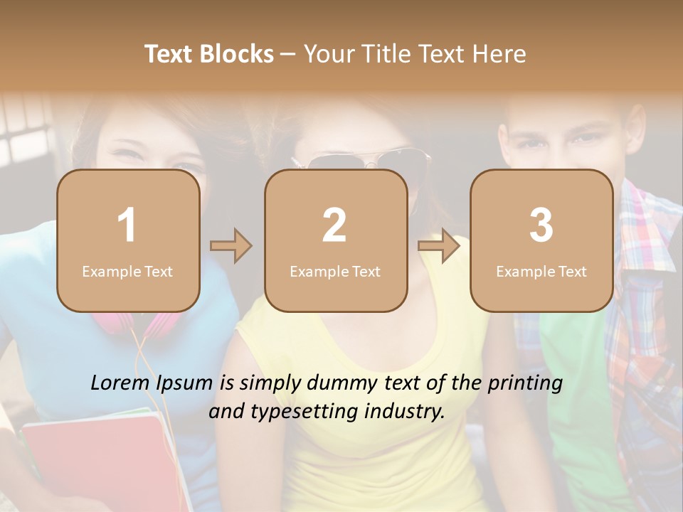 Boy Students Cute PowerPoint Template