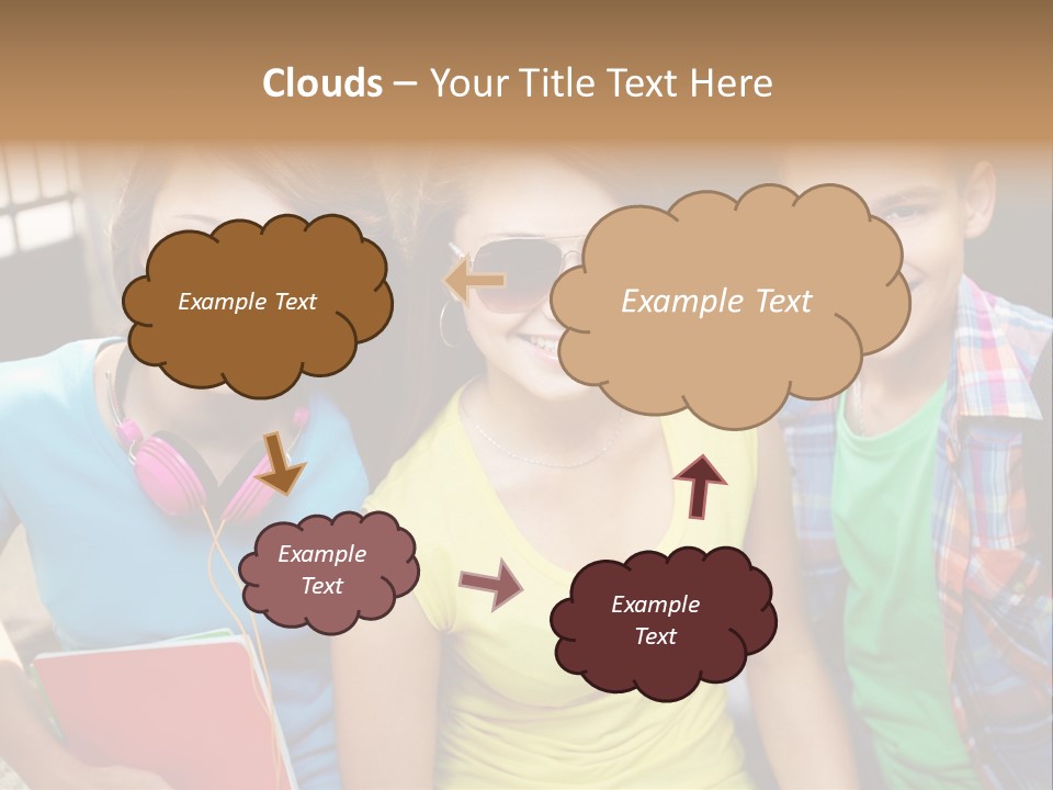 Boy Students Cute PowerPoint Template