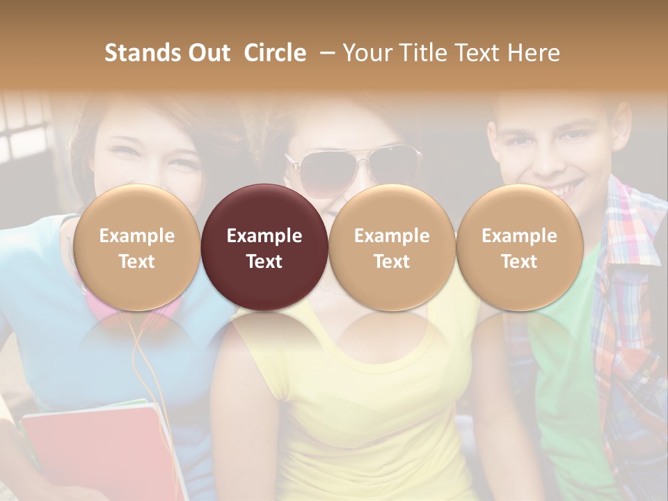 Boy Students Cute PowerPoint Template