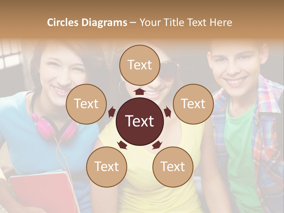 Boy Students Cute PowerPoint Template