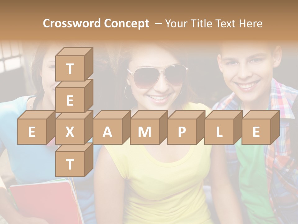 Boy Students Cute PowerPoint Template