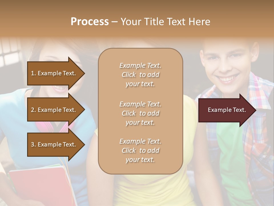 Boy Students Cute PowerPoint Template