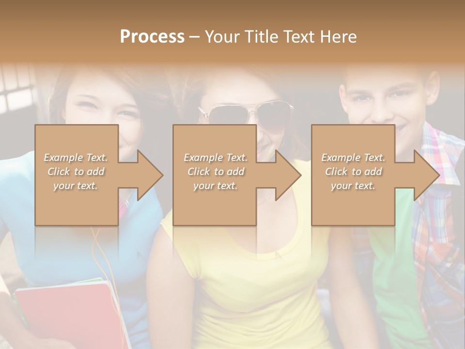 Boy Students Cute PowerPoint Template