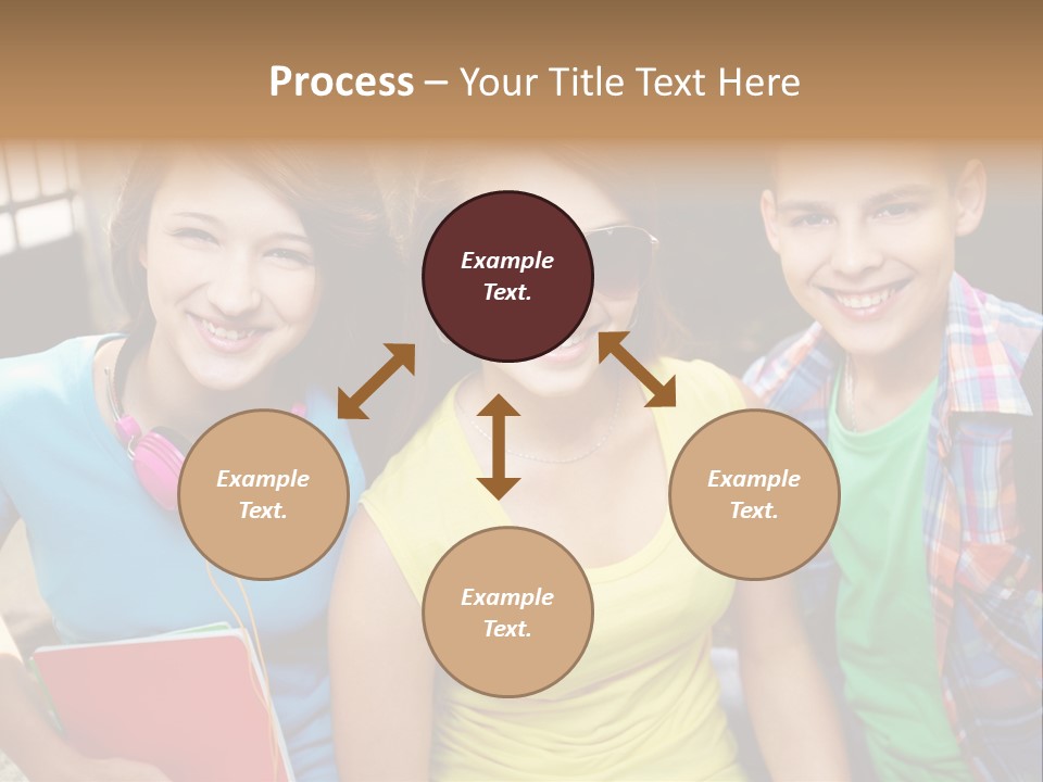 Boy Students Cute PowerPoint Template