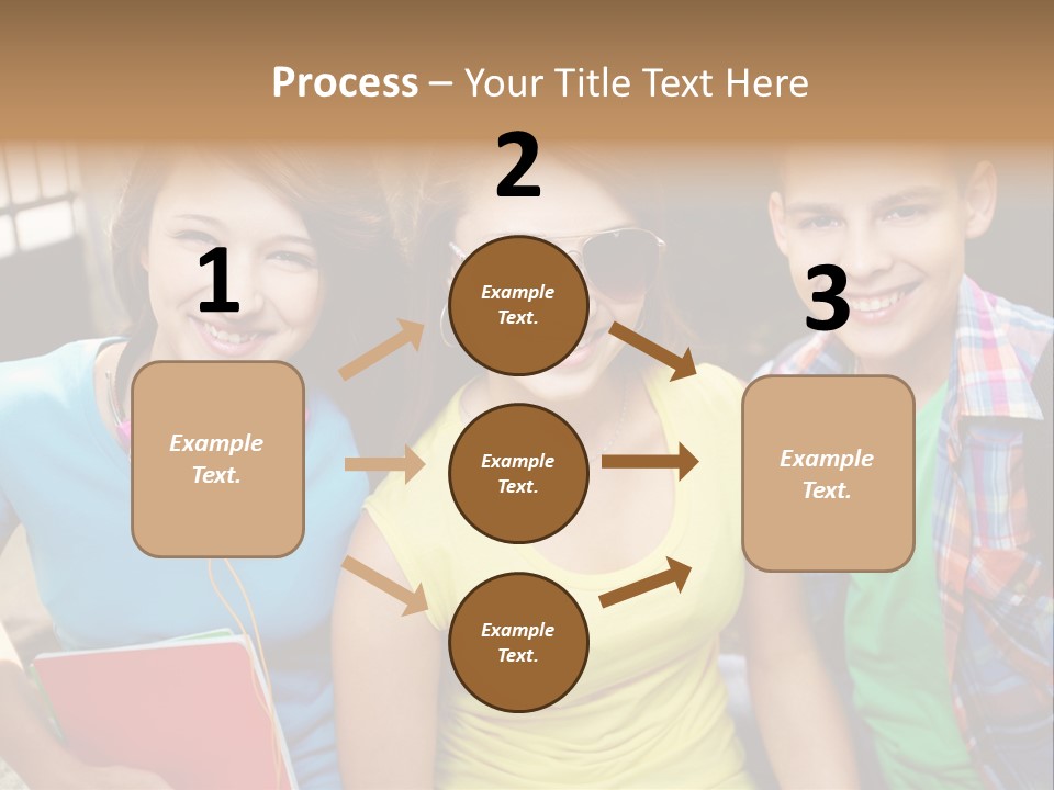 Boy Students Cute PowerPoint Template