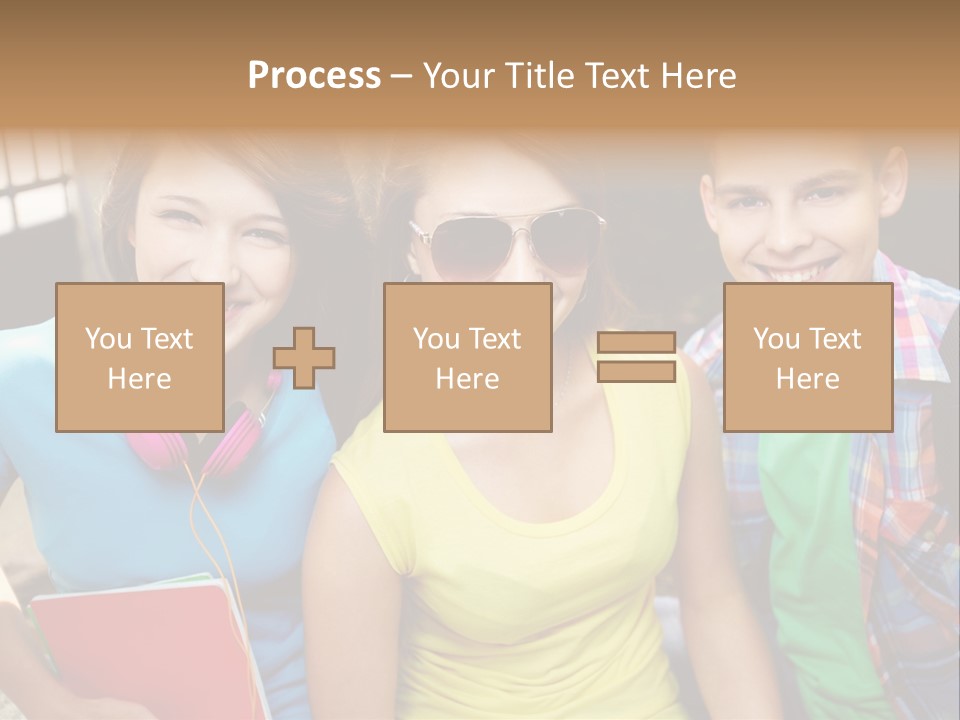 Boy Students Cute PowerPoint Template