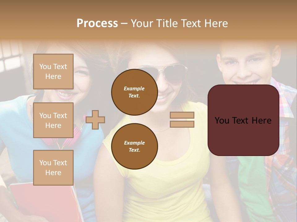 Boy Students Cute PowerPoint Template