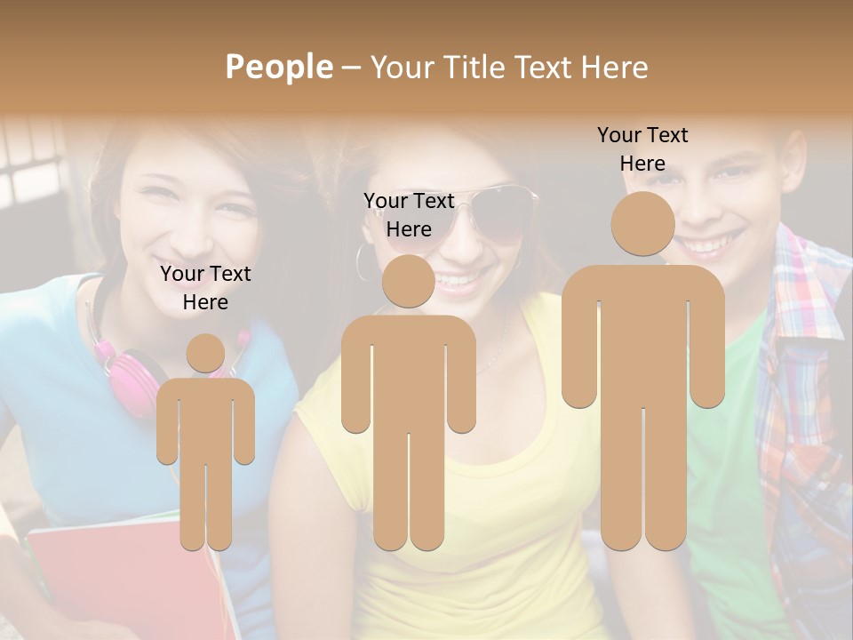 Boy Students Cute PowerPoint Template