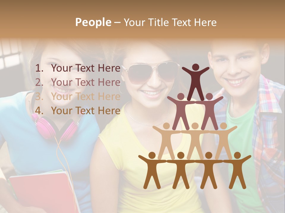 Boy Students Cute PowerPoint Template