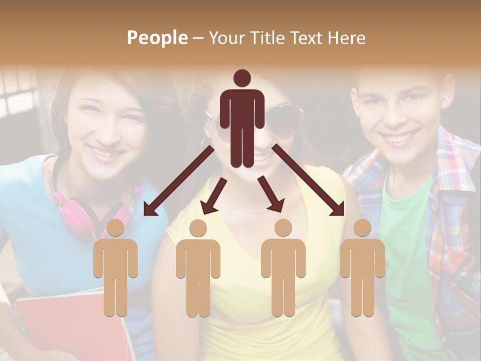 Boy Students Cute PowerPoint Template