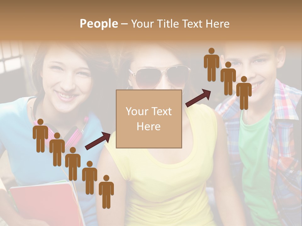 Boy Students Cute PowerPoint Template