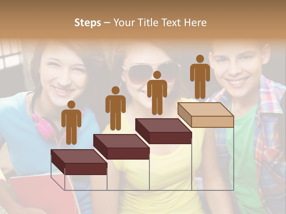 Boy Students Cute PowerPoint Template