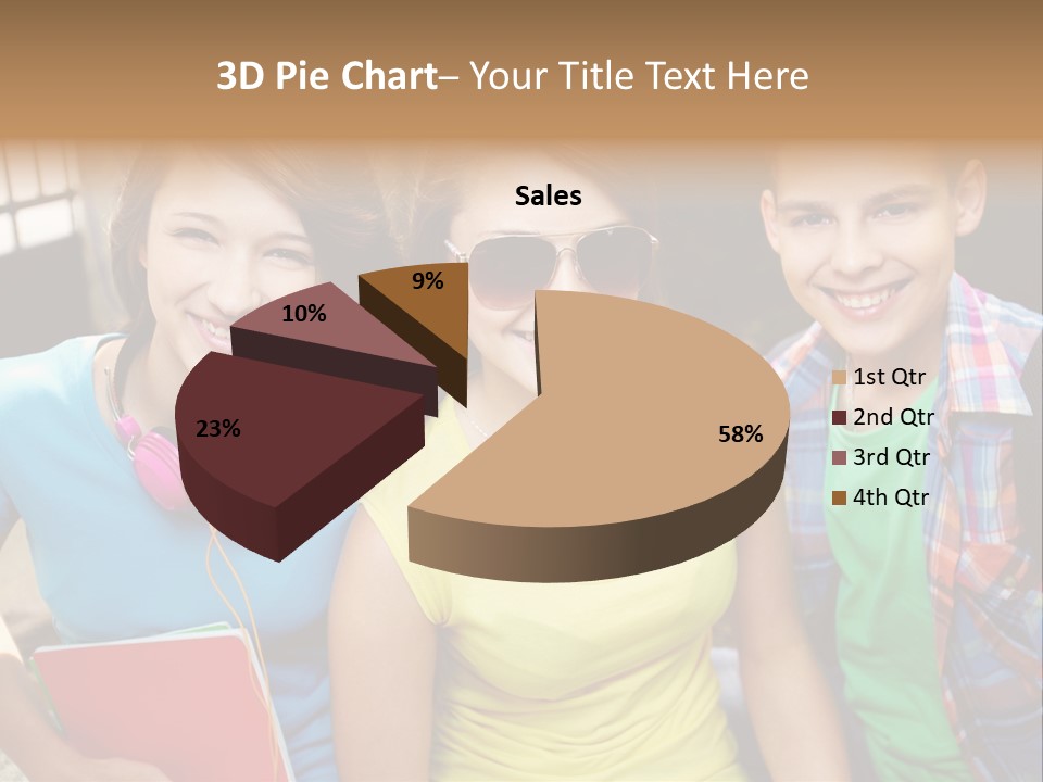 Boy Students Cute PowerPoint Template