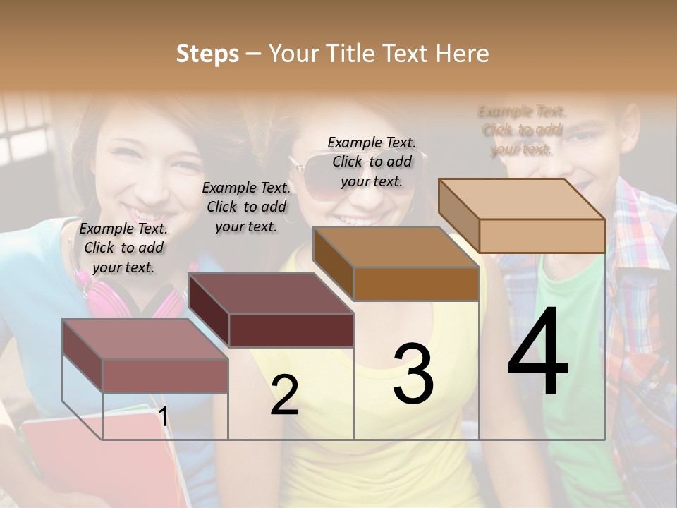 Boy Students Cute PowerPoint Template