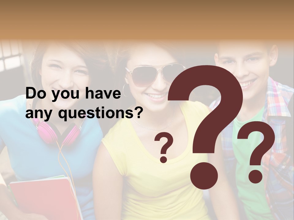 Boy Students Cute PowerPoint Template