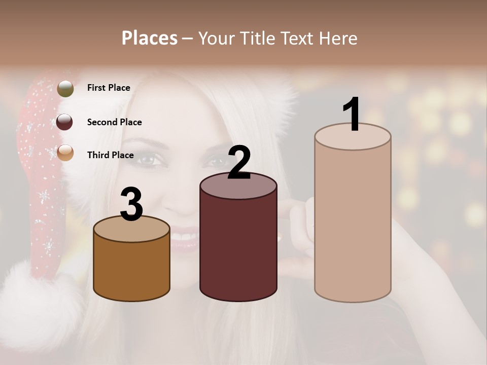 Blond Christmas Heiterkeit PowerPoint Template