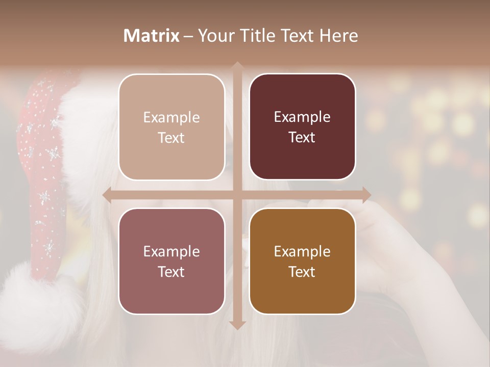 Blond Christmas Heiterkeit PowerPoint Template