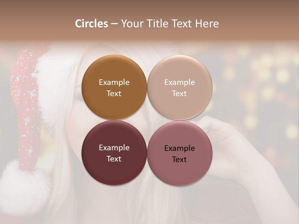 Blond Christmas Heiterkeit PowerPoint Template