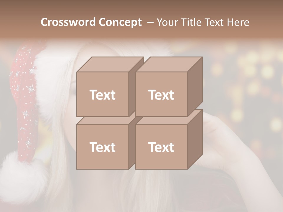 Blond Christmas Heiterkeit PowerPoint Template