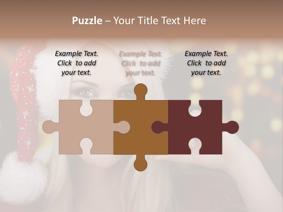 Blond Christmas Heiterkeit PowerPoint Template