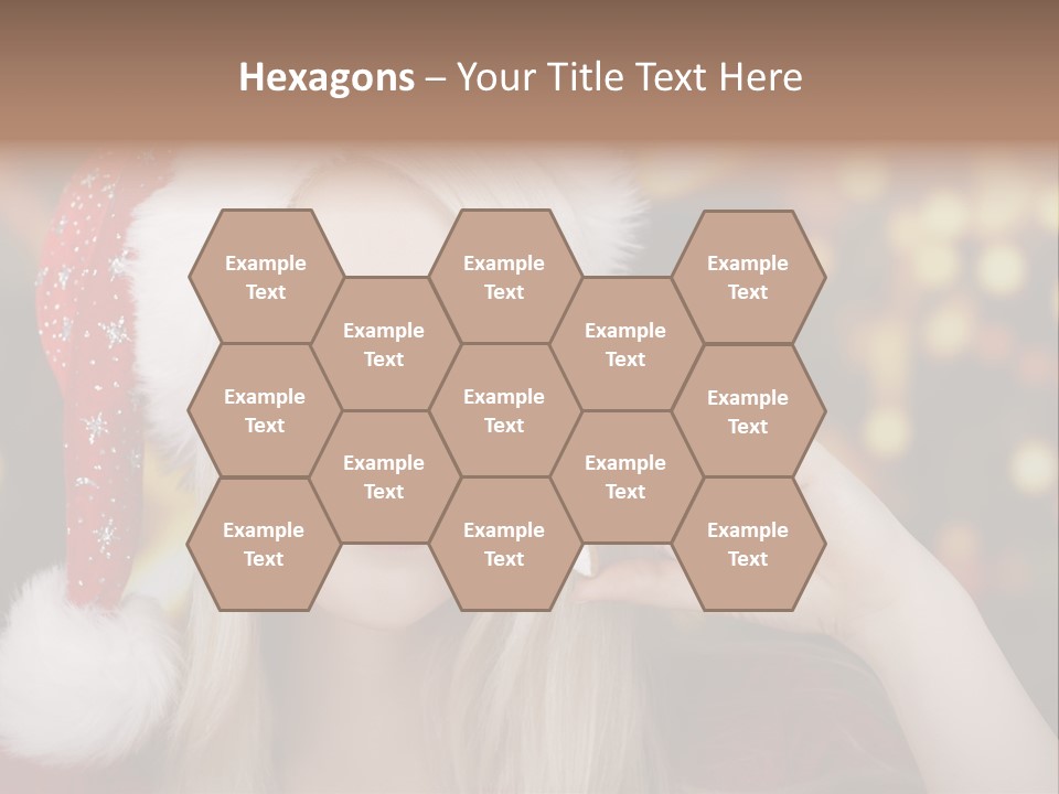 Blond Christmas Heiterkeit PowerPoint Template