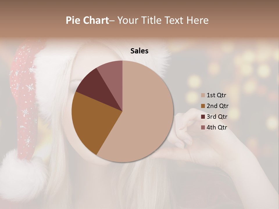 Blond Christmas Heiterkeit PowerPoint Template