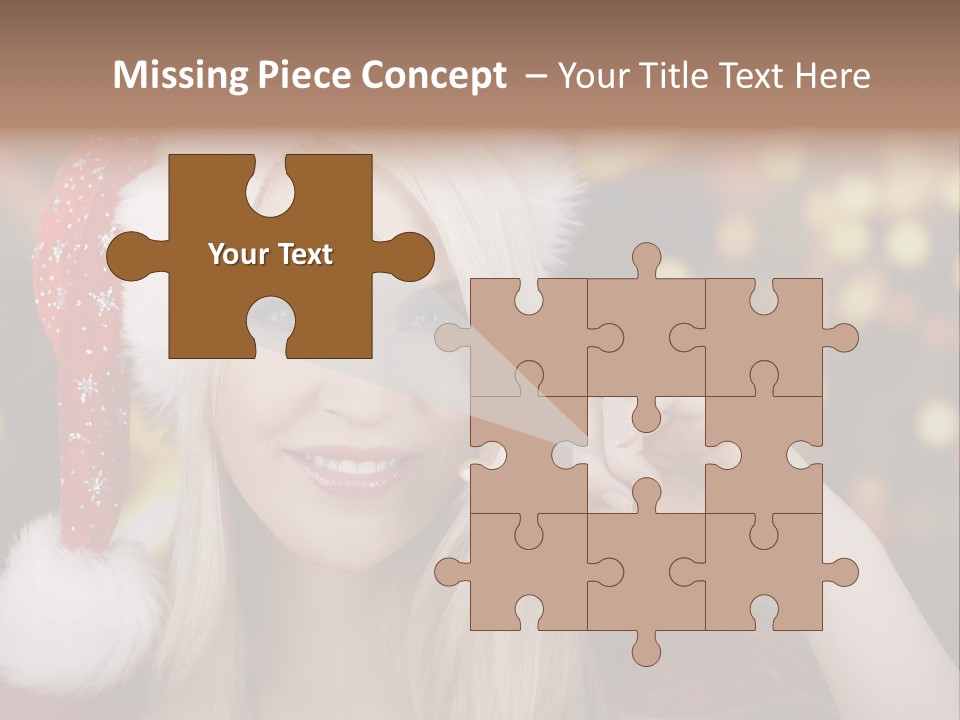 Blond Christmas Heiterkeit PowerPoint Template