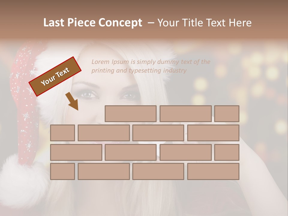 Blond Christmas Heiterkeit PowerPoint Template