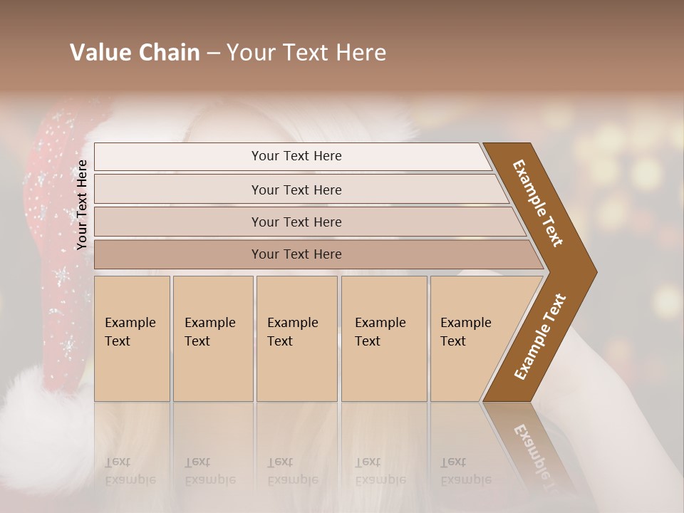 Blond Christmas Heiterkeit PowerPoint Template