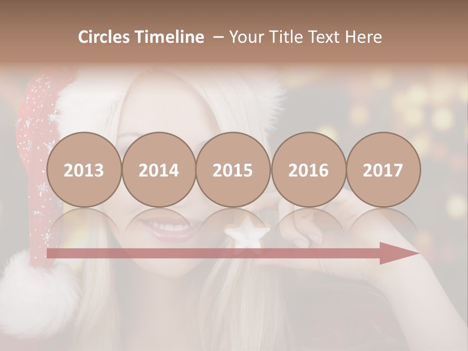 Blond Christmas Heiterkeit PowerPoint Template